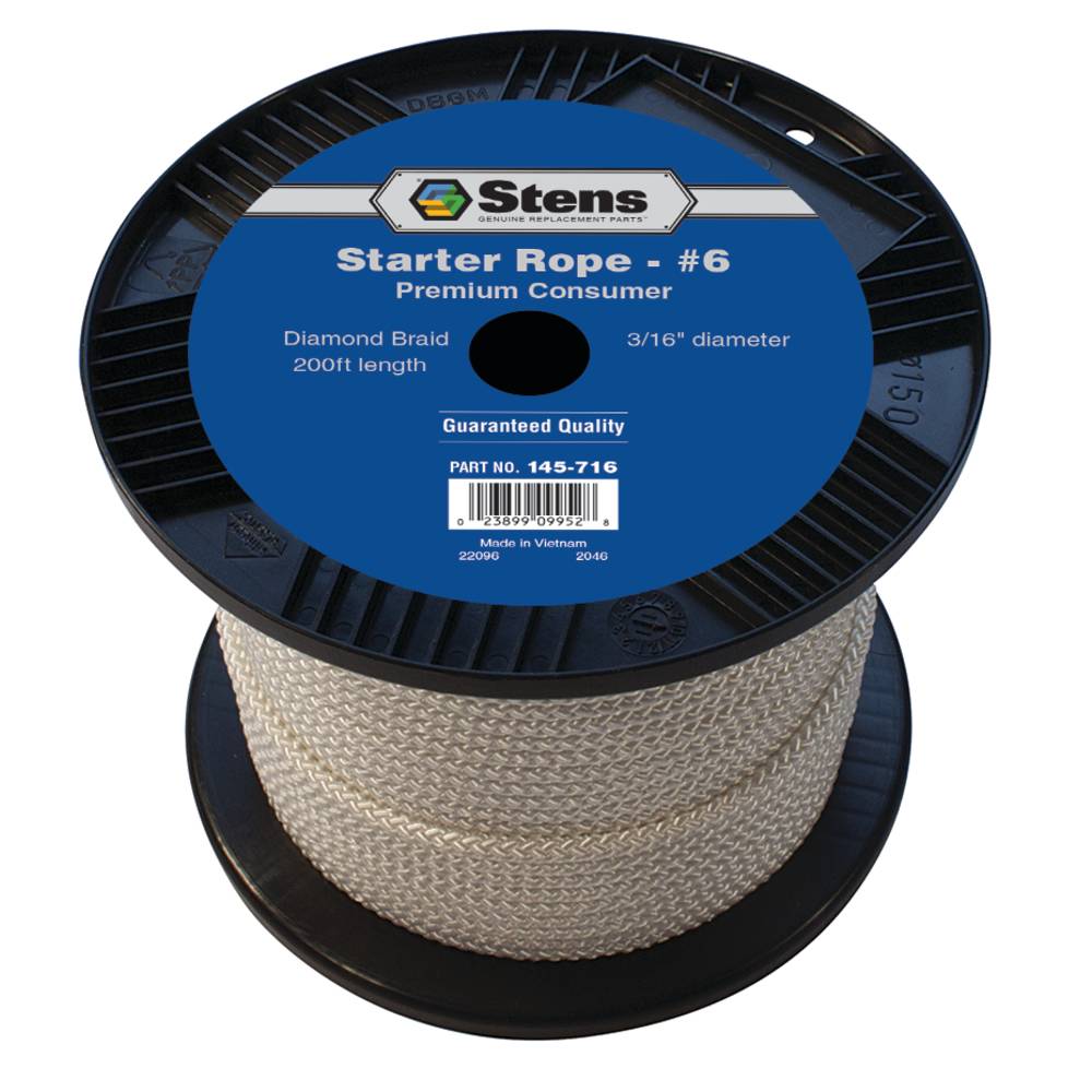 31-260 200' Diamond Braid Starter Rope #6