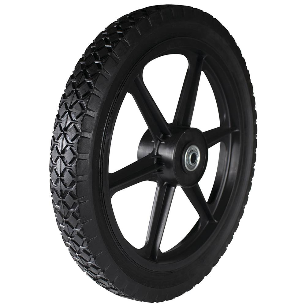 72-024 Universal High Wheel w/ Bearing 14x1.75 Diamond Tread