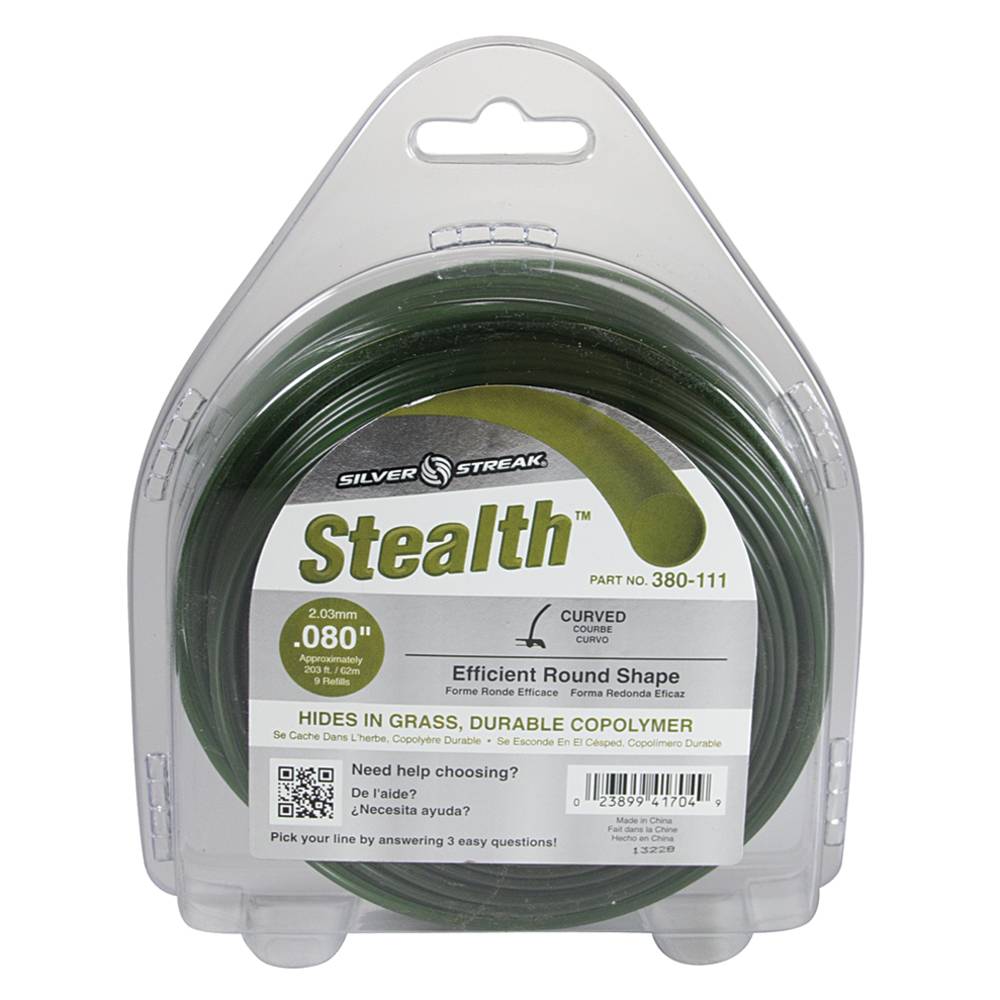 Stens 380111, 380-111, Stealth Trimmer Line .080 1/2 lb. Donut, $11.46 on sale now! 380111, 380-111, Discount online Lawnmower parts, engine parts, chainsaw parts