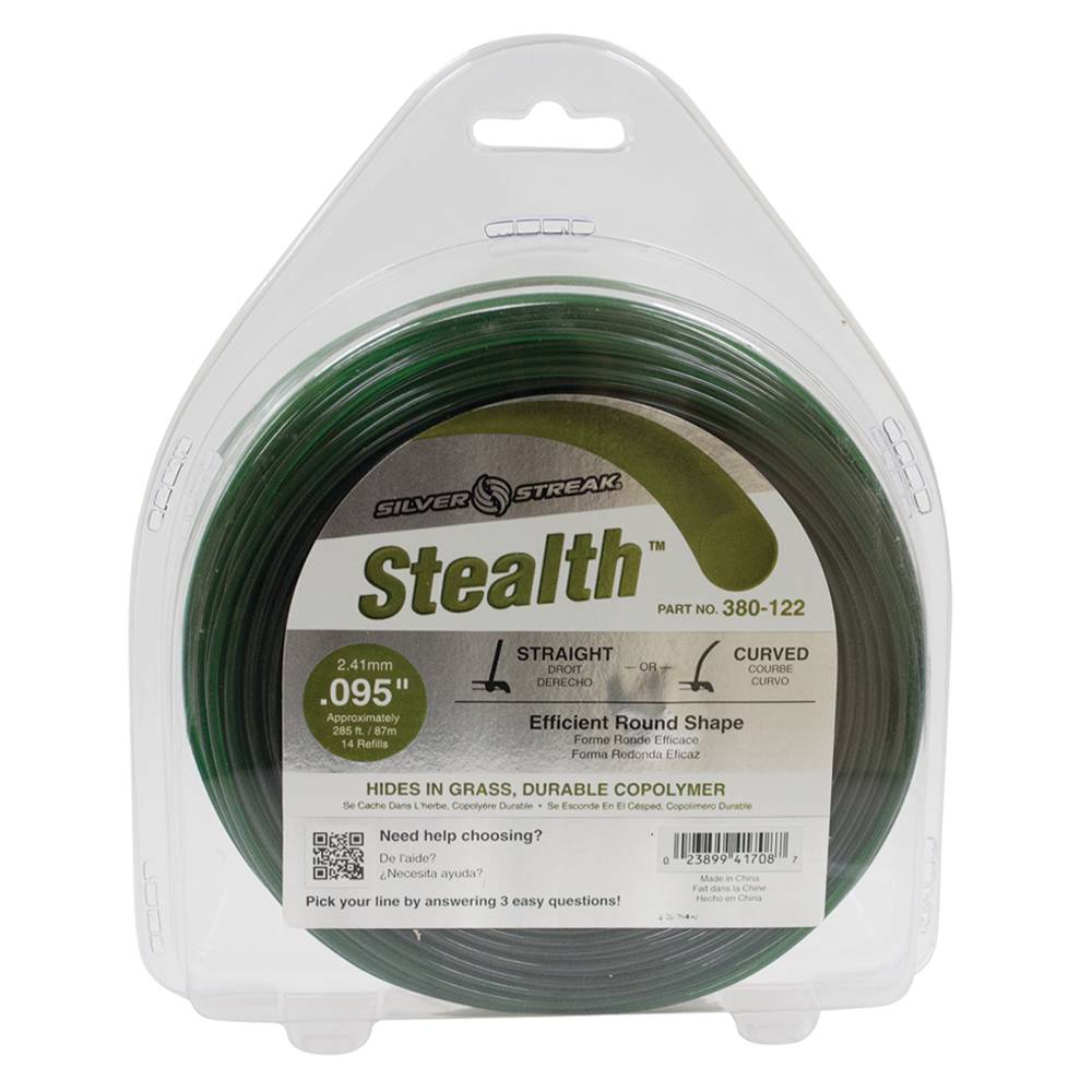 Stens 380122, 380-122, Stealth Trimmer Line .095 1 lb. Donut, $19.90 on sale now! 380122, 380-122, Discount online Lawnmower parts, engine parts, chainsaw parts