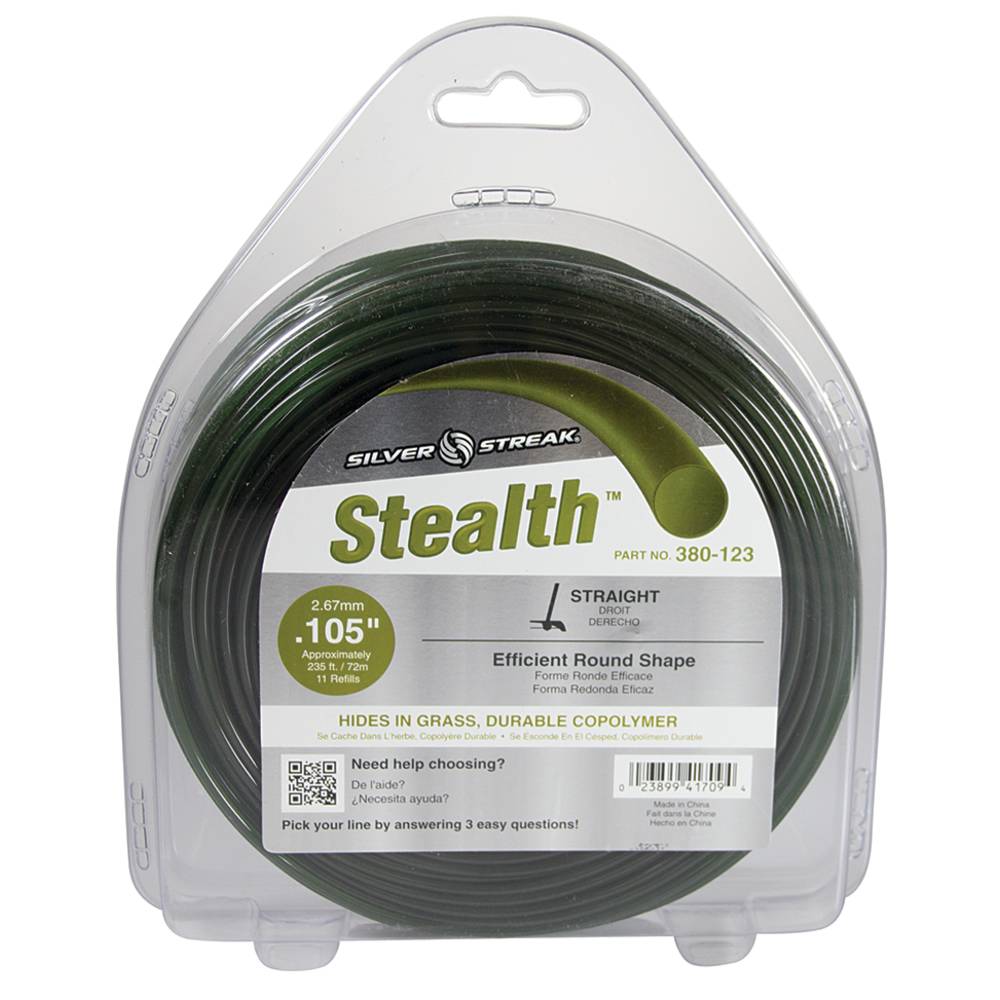 380-123 Stealth Trimmer Line .105 1 lb. Donut