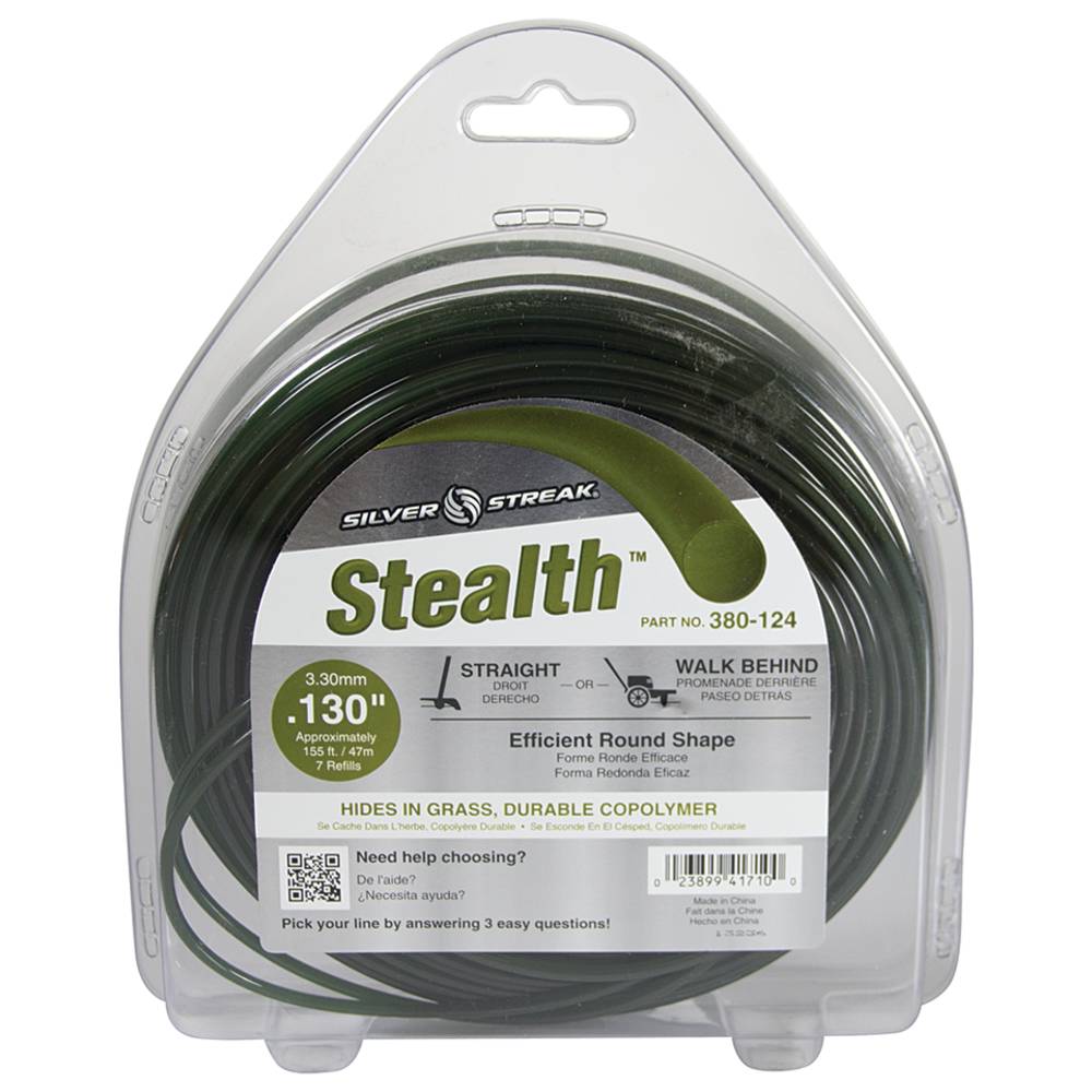 380-124 Stealth Trimmer Line .130 1 lb. Donut