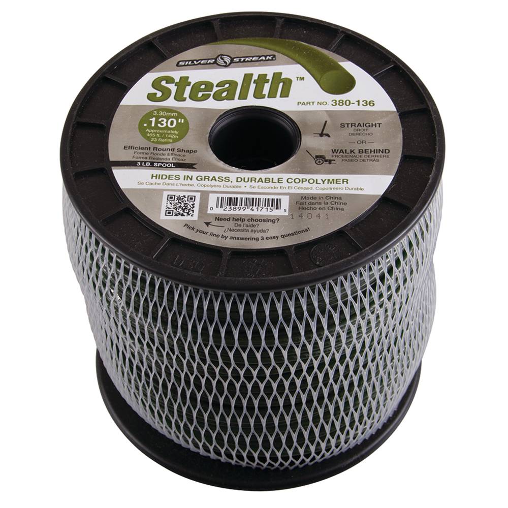 Stens 380-136 Stealth Trimmer Line .130 3 lb. Spool