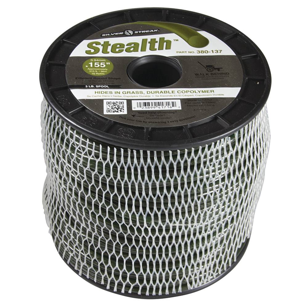 Stens 380-137 Stealth Trimmer Line .155 3 lb. Spool