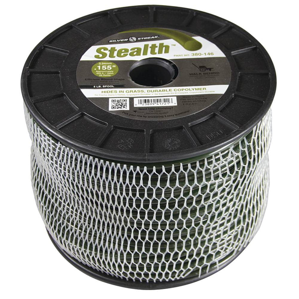 Stens 380146, 380-146, Stealth Trimmer Line .155 5 lb. Spool, $80.16 on sale now! 380146, 380-146, Discount online Lawnmower parts, engine parts, chainsaw parts