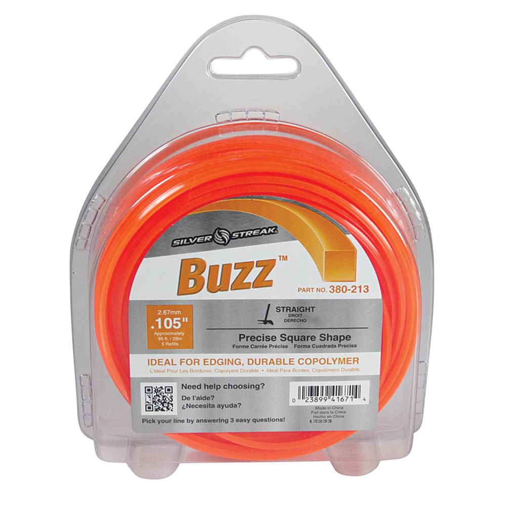 Stens 380-213 Buzz Trimmer Line .105 1/2 lb. Donut