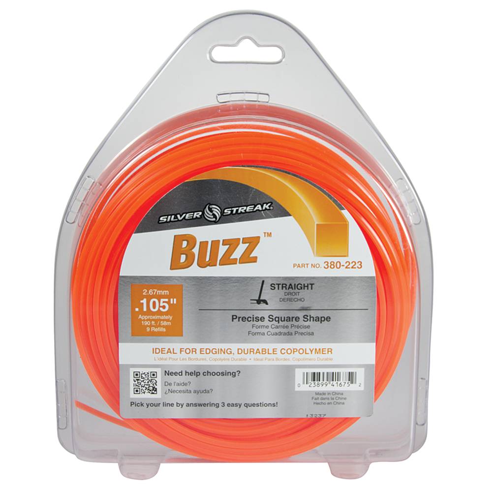 380-223 Buzz Trimmer Line .105 1 lb. Donut