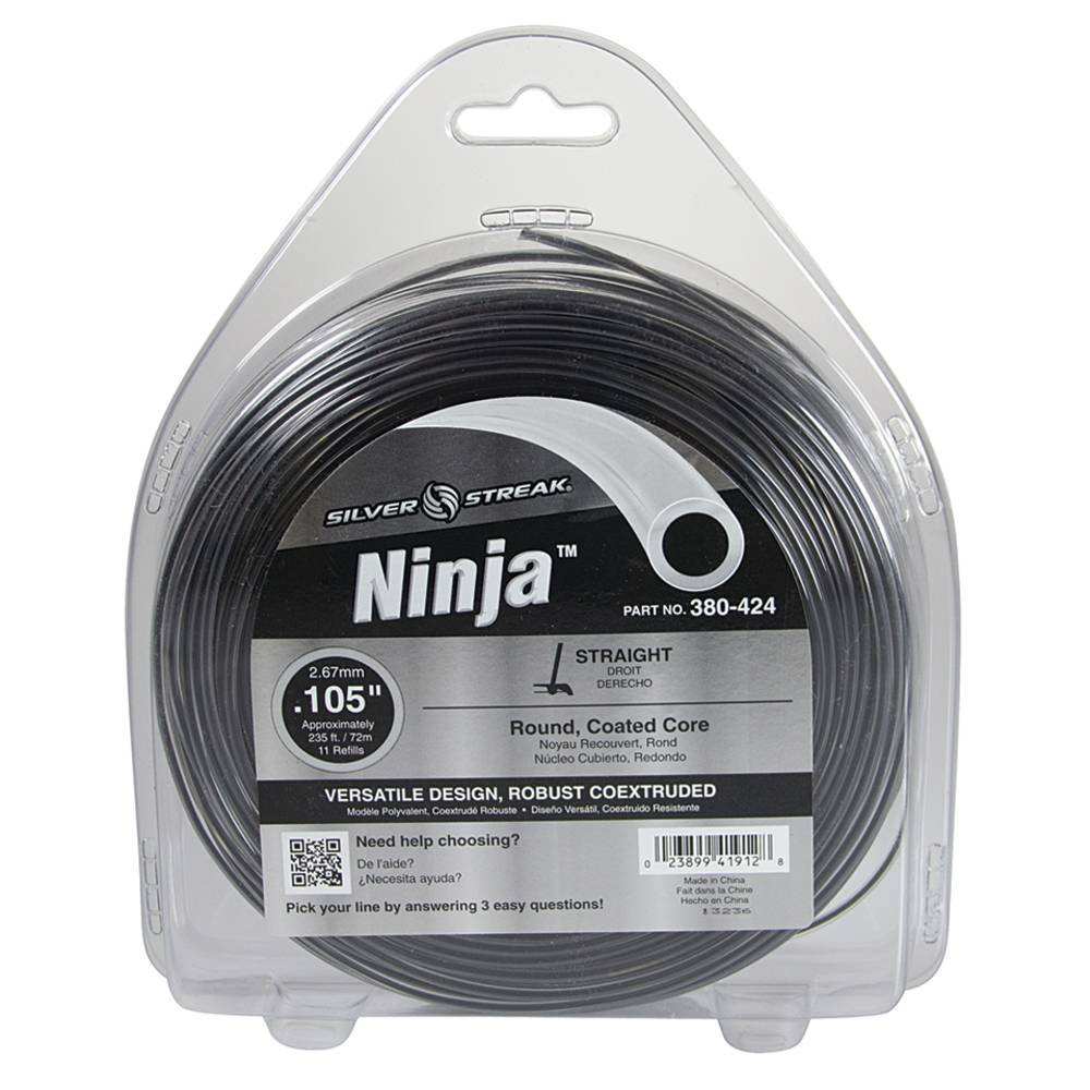 Stens 380424, 380-424, Ninja Trimmer Line .105 1 lb. Donut, $22.76 on sale now! 380424, 380-424, Discount online Lawnmower parts, engine parts, chainsaw parts