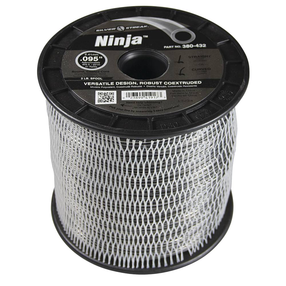 380-432 Ninja Trimmer Line .095 3 lb. Spool