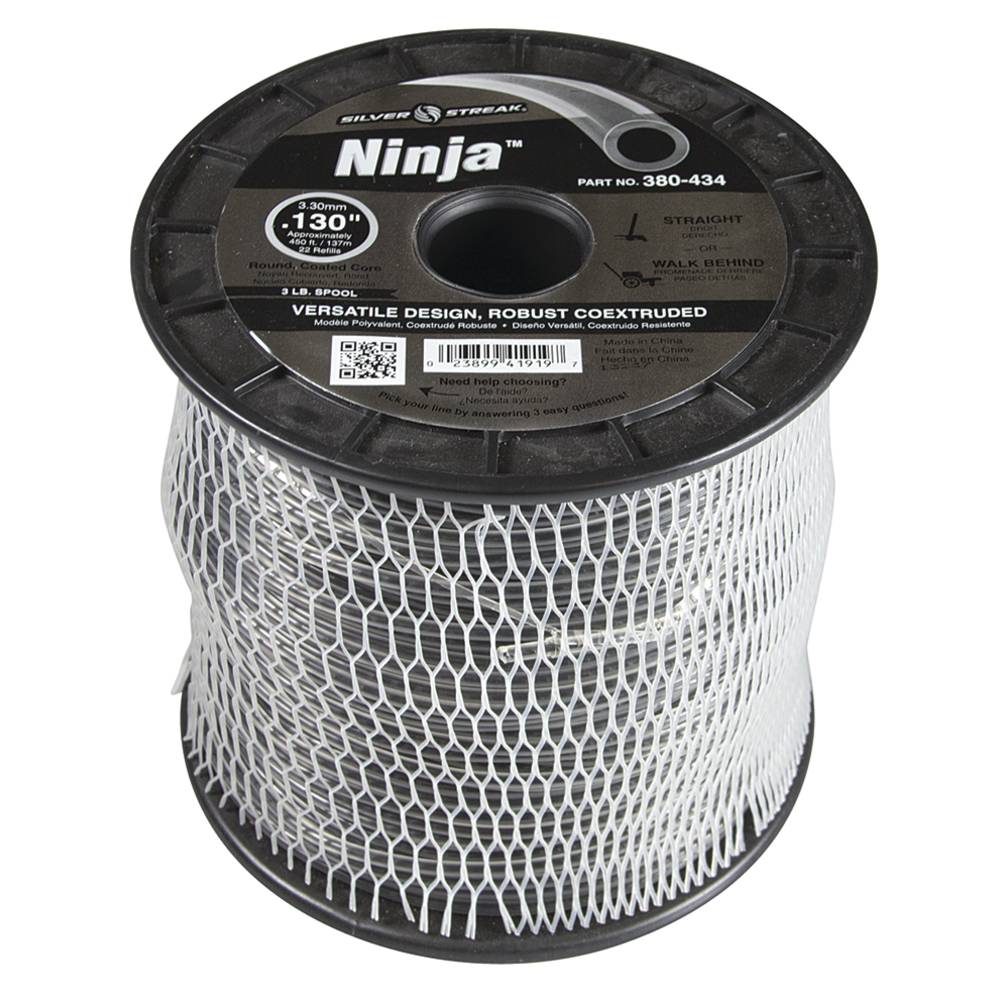 380-434 Ninja Trimmer Line .130 3 lb. Spool