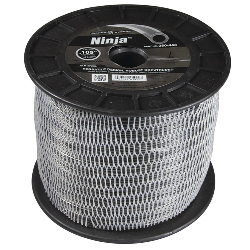 Stens 380443, 380-443, Ninja Trimmer Line .105 5 lb. Spool, $92.66 on sale now! 380443, 380-443, Discount online Lawnmower parts, engine parts, chainsaw parts