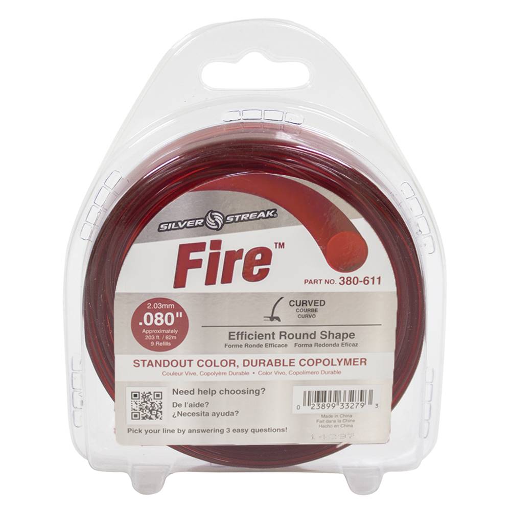 380-611 Fire Trimmer Line .080 1/2 lb. Donut