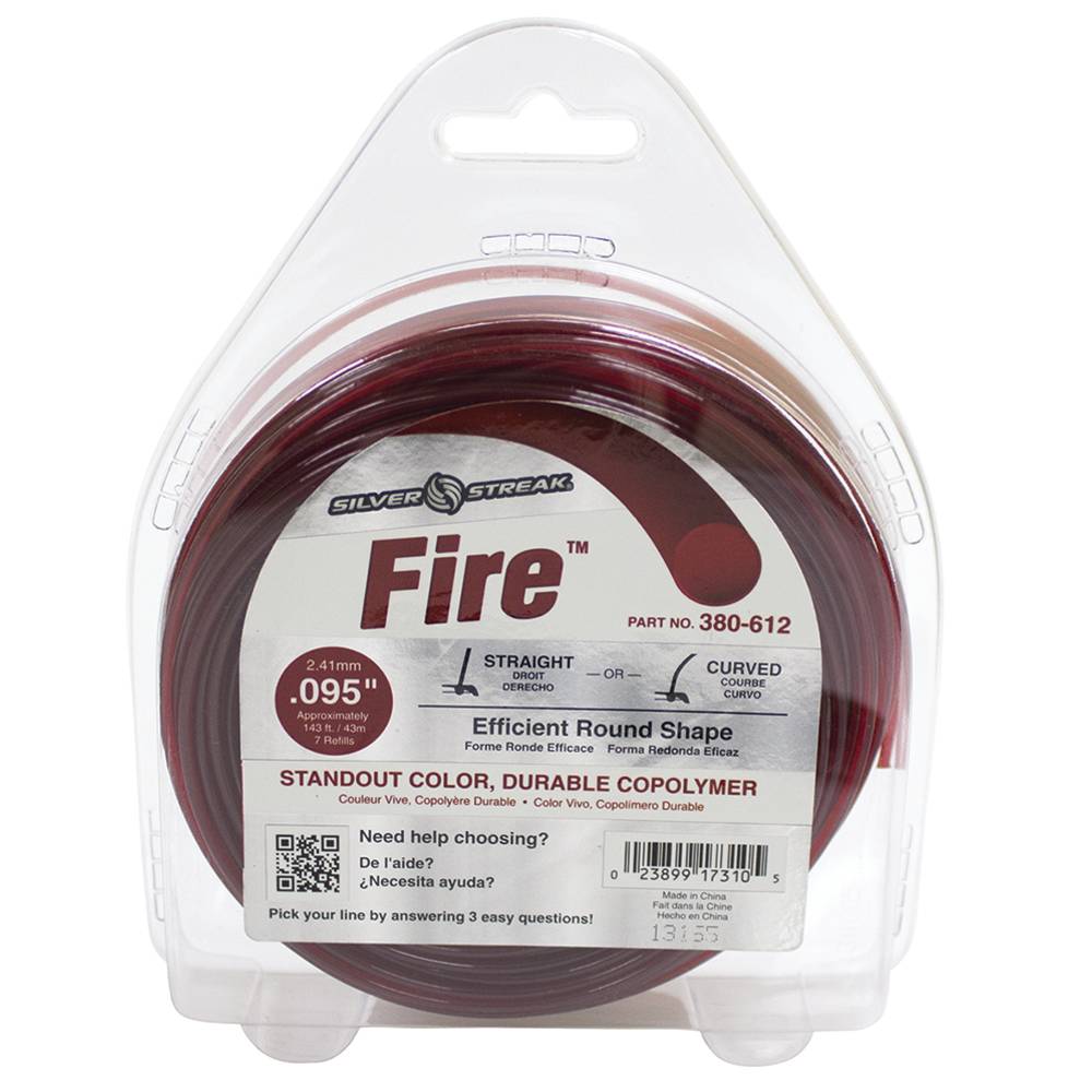 Stens 380-612 Fire Trimmer Line .095 1/2 lb. Donut