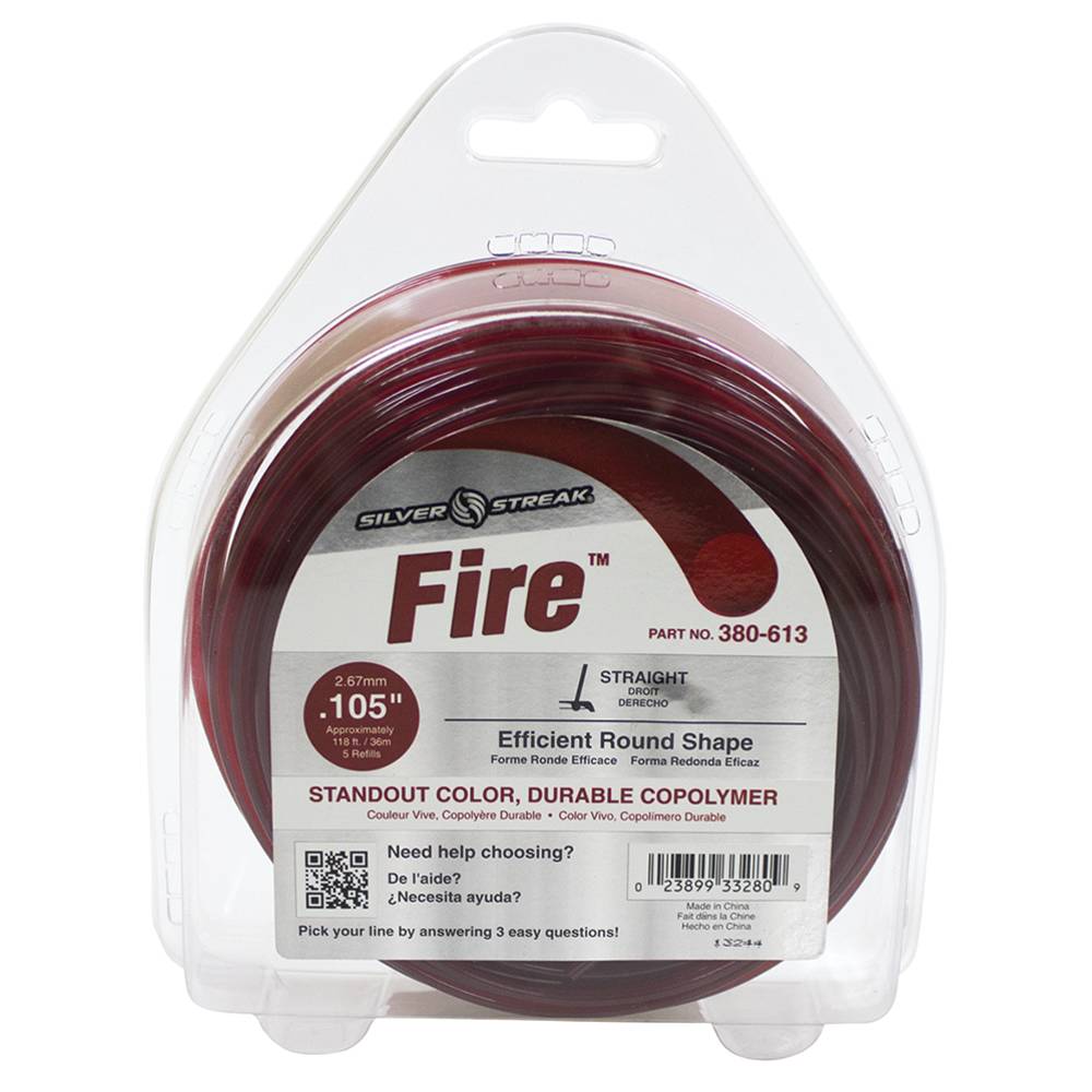 21-205 Fire Trimmer Line .105 1/2 lb. Donut