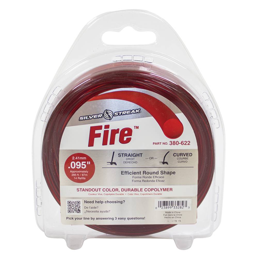 21-395 Fire Trimmer Line .095 1 lb. Donut