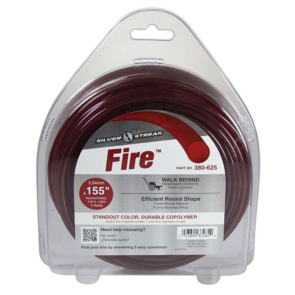 Stens 380-625 Fire Trimmer Line .155 1 lb. Donut