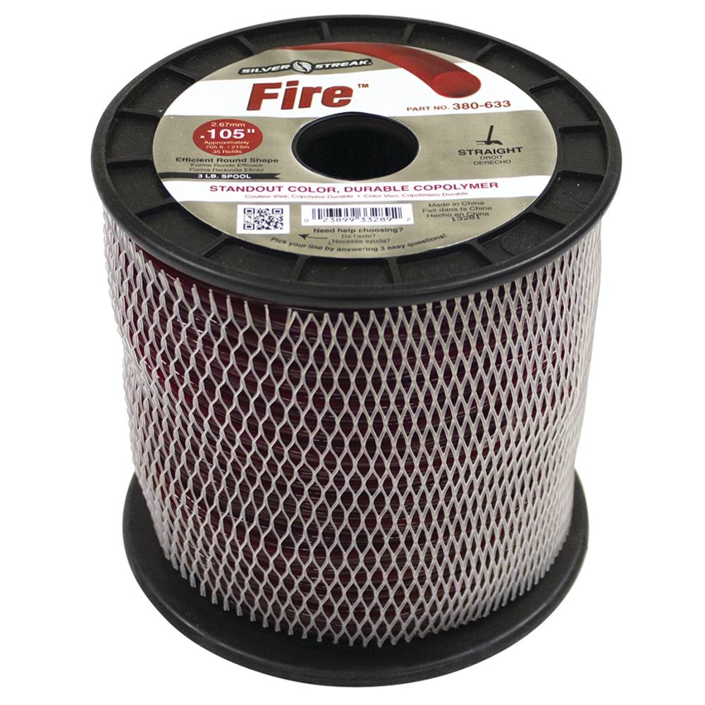 Stens 380633, 380-633, Fire Trimmer Line .105 3 lb. Spool, $52.12 on sale now! 380633, 380-633, Discount online Lawnmower parts, engine parts, chainsaw parts