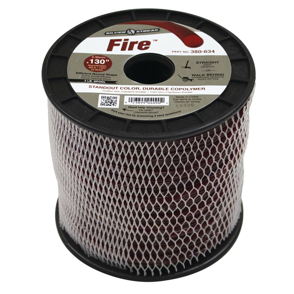 Stens 380634, 380-634, Fire Trimmer Line .130 3 lb. Spool, $52.12 on sale now! 380634, 380-634, Discount online Lawnmower parts, engine parts, chainsaw parts