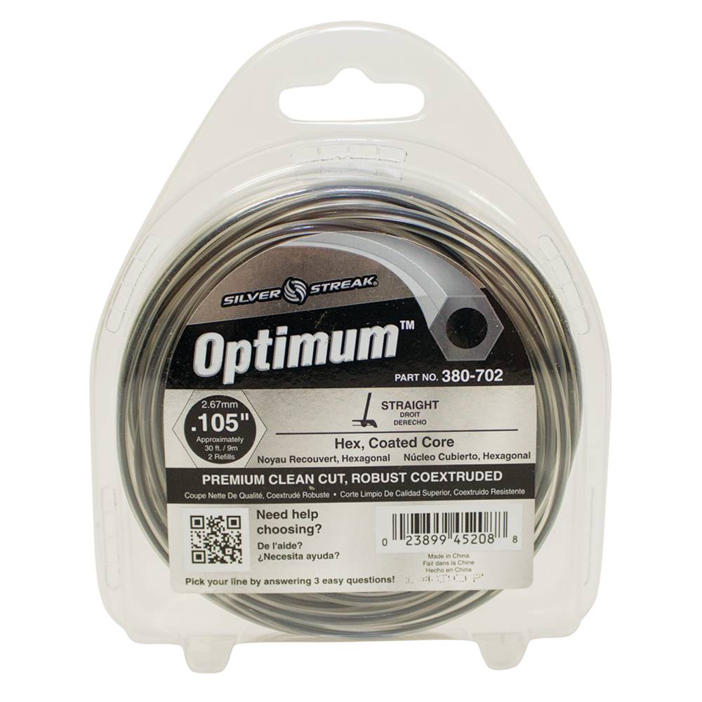 Stens 380-702 Optimum Trimmer Line .105 30' Clam Shell