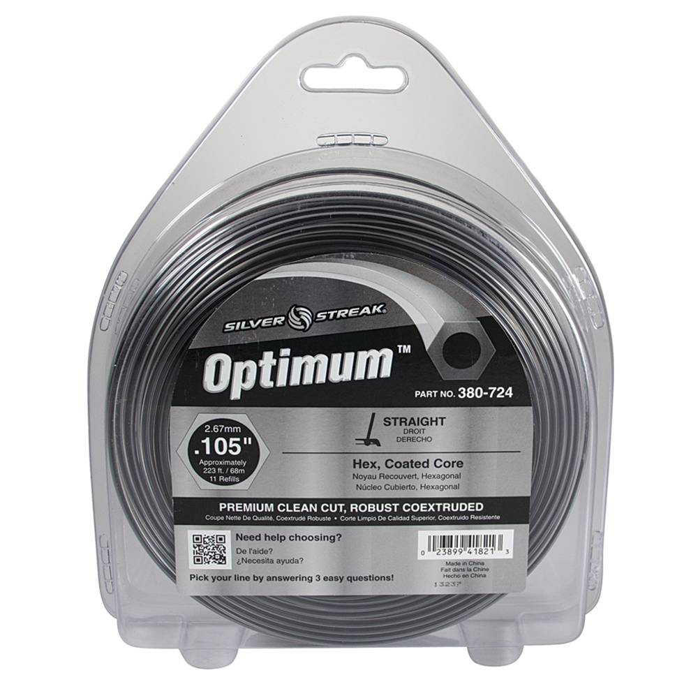 380-724 Optimum Trimmer Line .105 1 lb. Donut