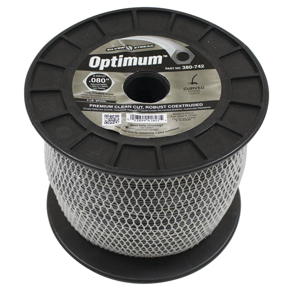 380-742 Optimum Trimmer Line .080 5 lb. Spool