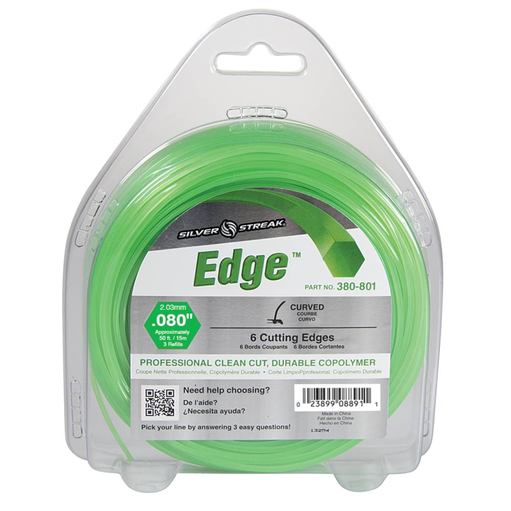 Stens 380-801 Edge Trimmer Line .080 50' Clam Shell