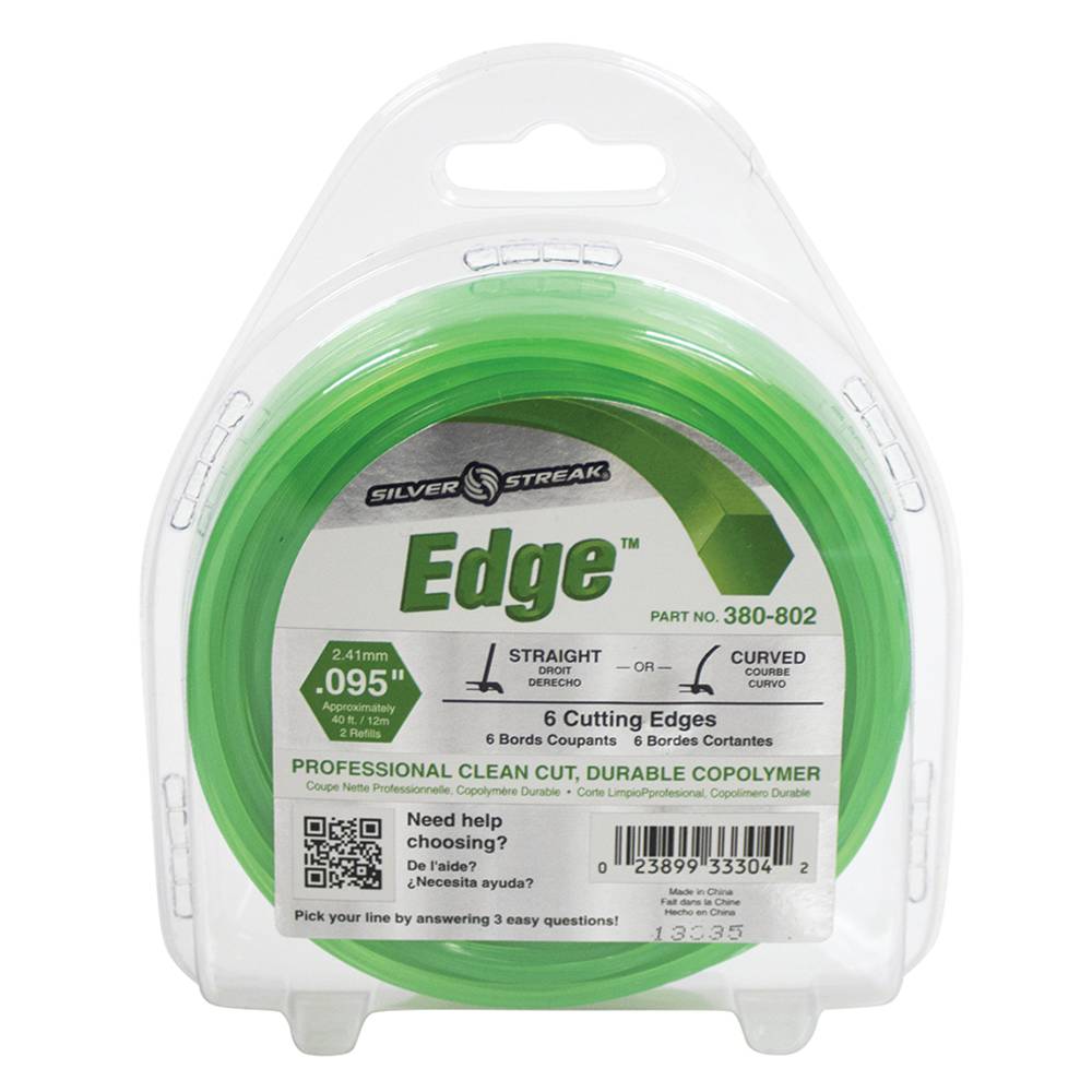 Stens 380802, 380-802, Edge Trimmer Line .095 40' Clam Shell, $5.74 on sale now! 380802, 380-802, Discount online Lawnmower parts, engine parts, chainsaw parts