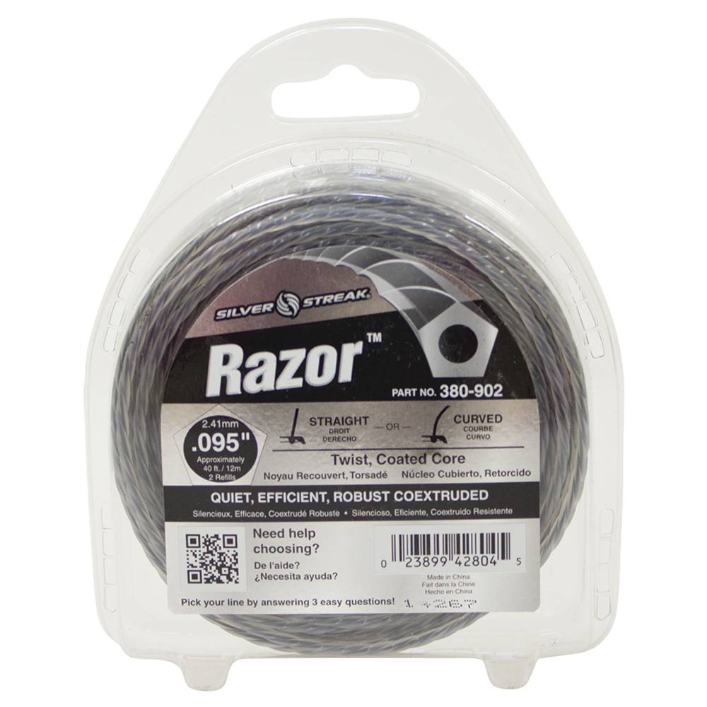 69-200 Razor Trimmer Line .095 40' Clam Shell