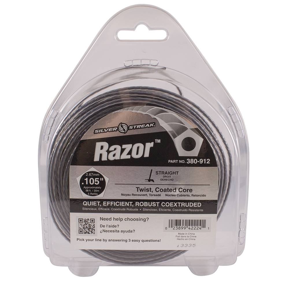 Stens 380912, 380-912, Razor Trimmer Line .105 1/2 lb. Donut, $14.62 on sale now! 380912, 380-912, Discount online Lawnmower parts, engine parts, chainsaw parts