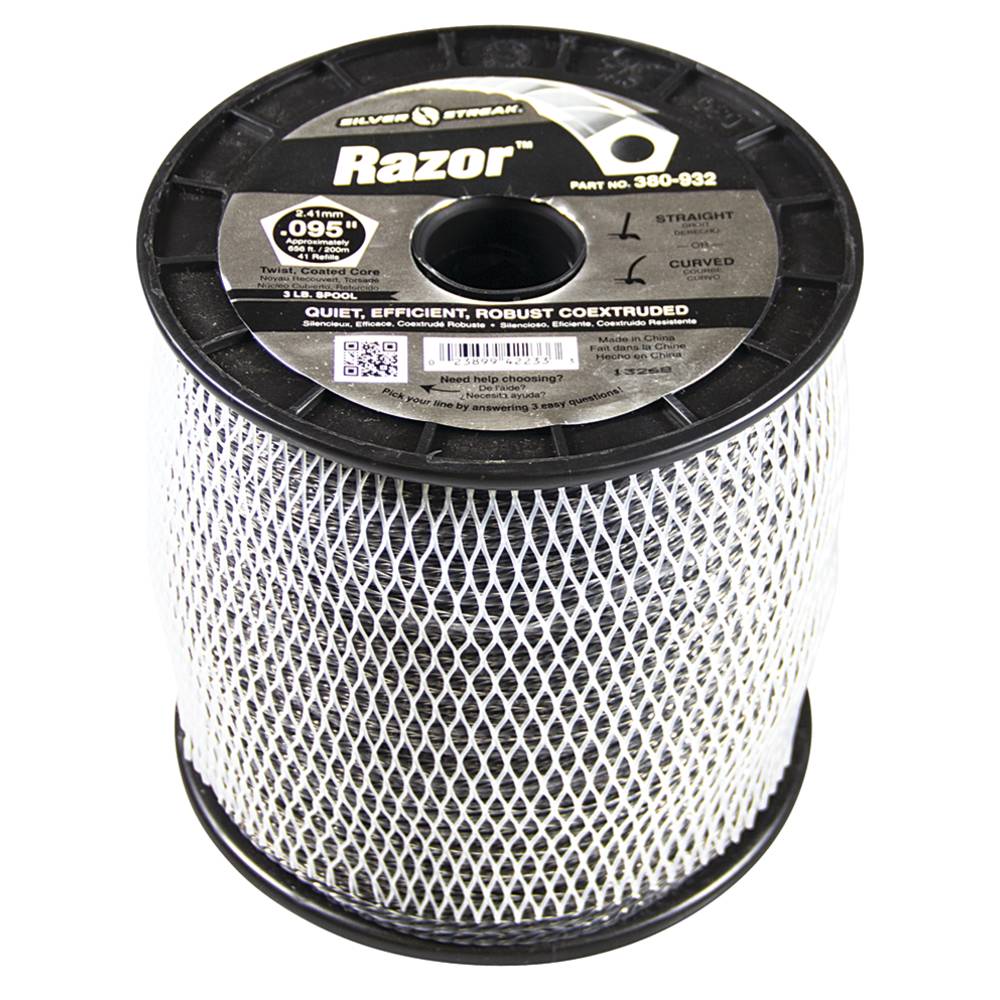 Stens 380932, 380-932, Razor Trimmer Line .095 3 lb. Spool, $68.62 on sale now! 380932, 380-932, Discount online Lawnmower parts, engine parts, chainsaw parts