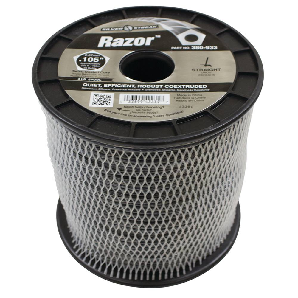 Stens 380933, 380-933, Razor Trimmer Line .105 3 lb. Spool, $68.62 on sale now! 380933, 380-933, Discount online Lawnmower parts, engine parts, chainsaw parts