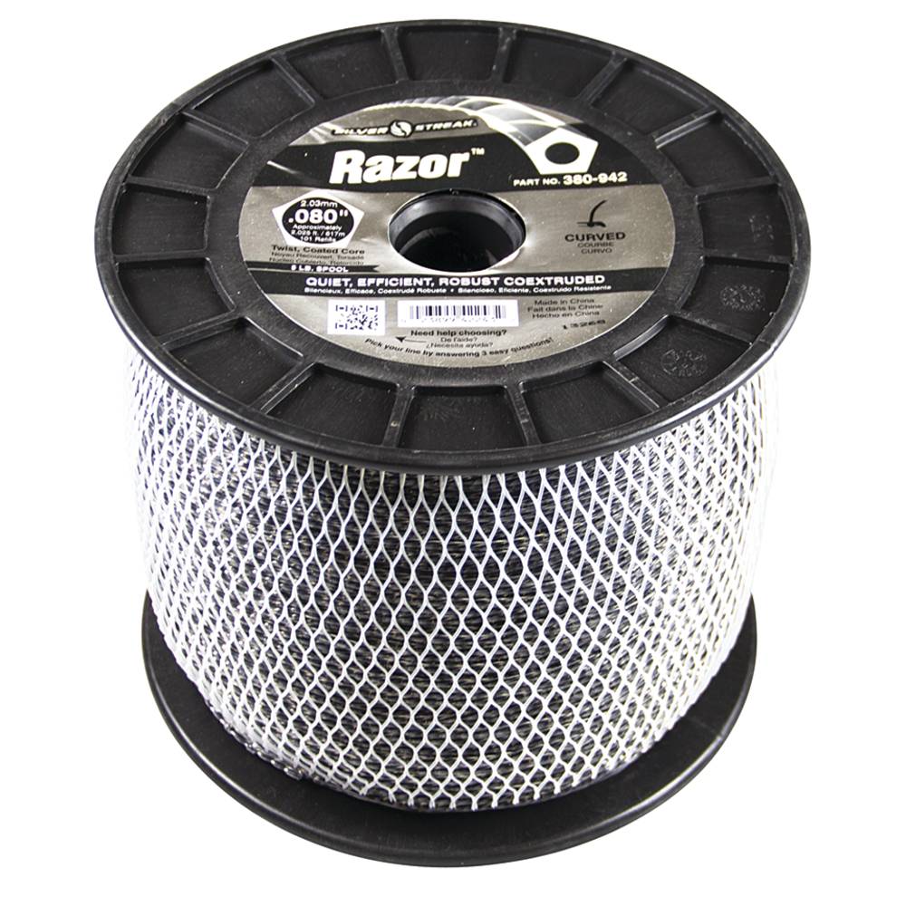 Stens 380942, 380-942, Razor Trimmer Line .080 5 lb. Spool, $108.08 on sale now! 380942, 380-942, Discount online Lawnmower parts, engine parts, chainsaw parts