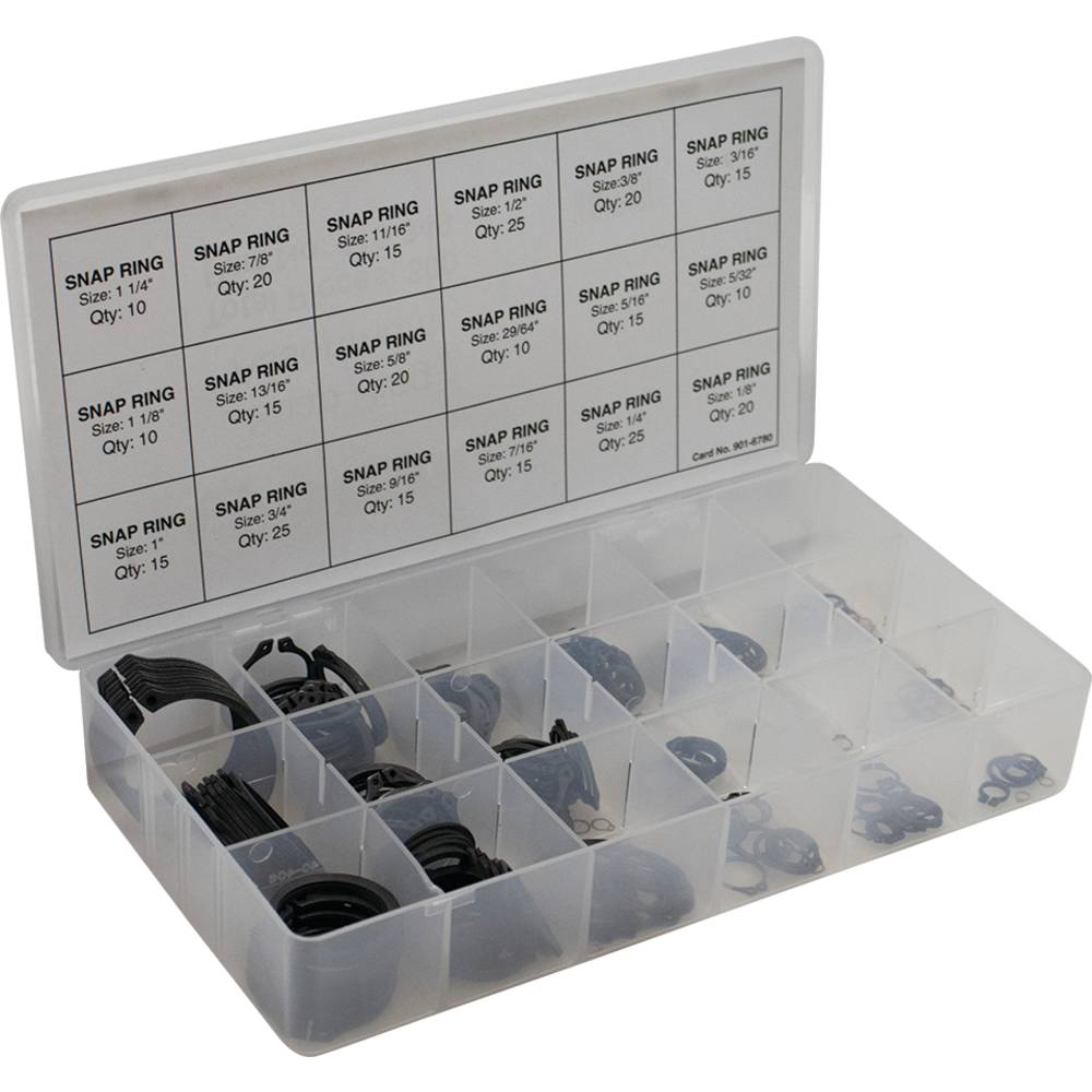 08-331 300 Piece Snap Ring Assortment