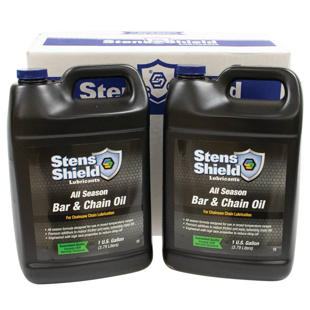 54-059 Stens Shield Bar and Chain Oil Four 1-Gallon Bottles